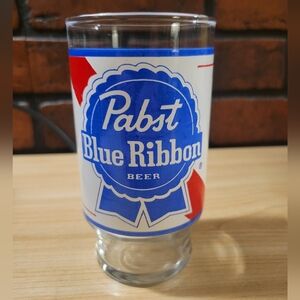 Vintage Pabst Blue Ribbon Drinking Glass